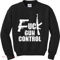 Fuck Gun Control Kids Sweatshirt thumb 0