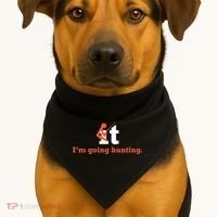Fuck It I'm Going Hunting USA-Made Doggie Bandana thumb 1