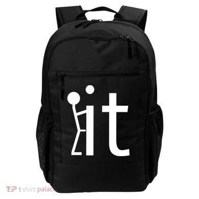 Fuck It Logo Figure Backpack