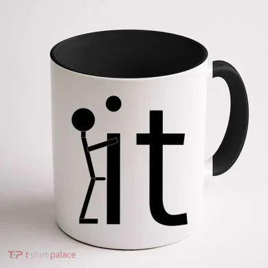 Fuck It Logo Figure Coffee Mug back