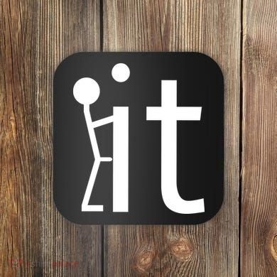 Fuck It Logo Figure Coaster