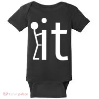 Fuck It Logo Figure Baby Bodysuit thumb 0