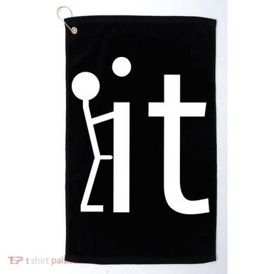 Fuck It Logo Figure Golf Towel