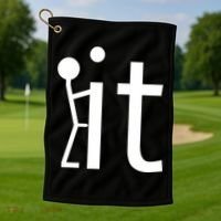 Fuck It Logo Figure Golf Towel thumb 1