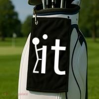 Fuck It Logo Figure Golf Towel thumb 2