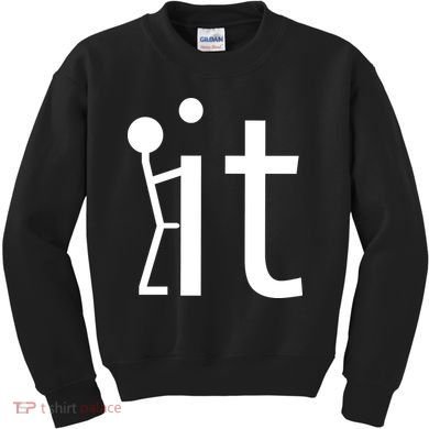 Fuck It Logo Figure Kids Sweatshirt