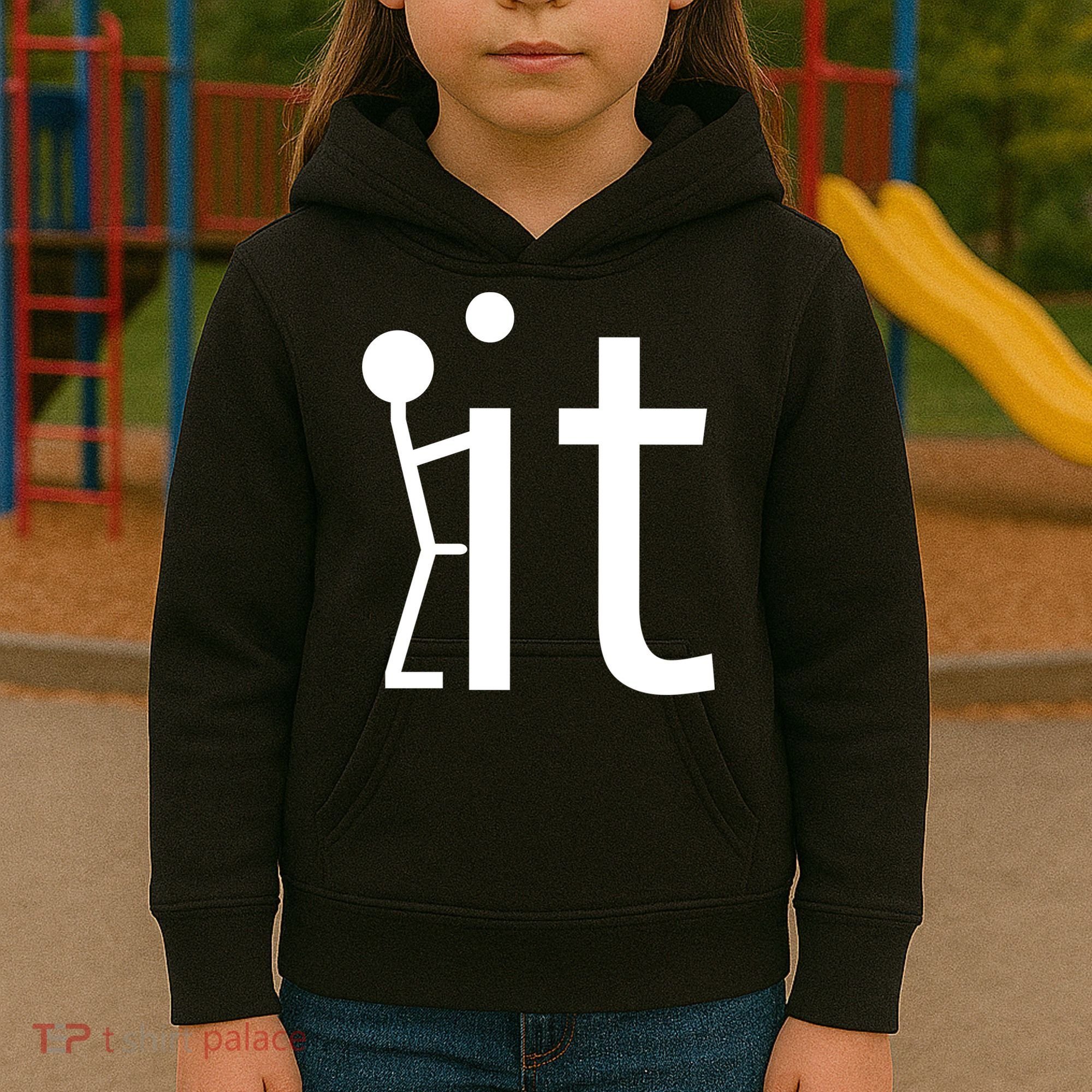 Fuck It Logo Figure Kids Hoodie