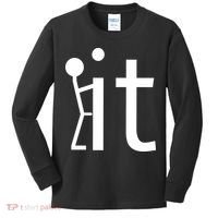 Fuck It Logo Figure Kids Long Sleeve Shirt thumb 0