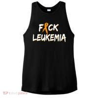 Fuck Leukemia Ladies PosiCharge Tri-Blend Wicking Tank thumb 0