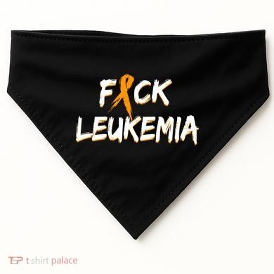 Fuck Leukemia USA-Made Doggie Bandana