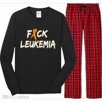 Fuck Leukemia Long Sleeve Pajama Set thumb 0