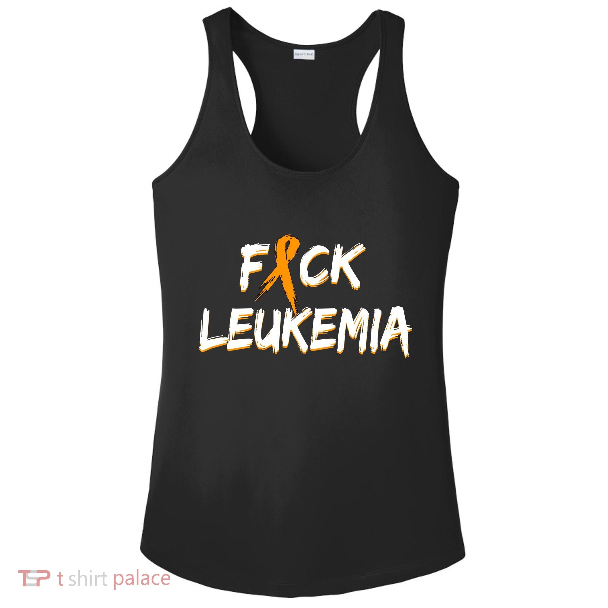 Fuck Leukemia Ladies PosiCharge Competitor Racerback Tank