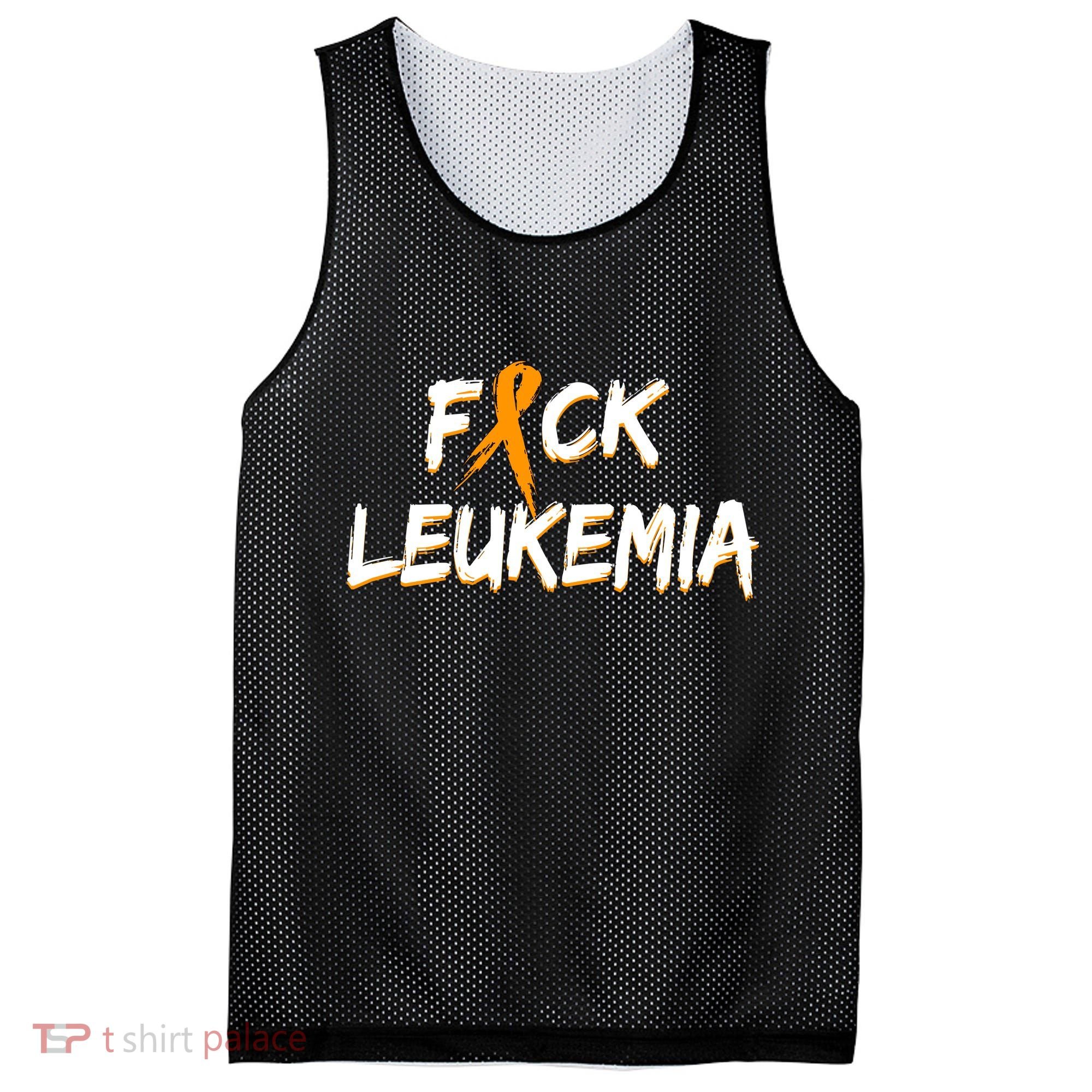 Fuck Leukemia Mesh Reversible Basketball Jersey Tank
