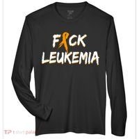 Fuck Leukemia Zone Performance Long-Sleeve T-Shirt thumb 0