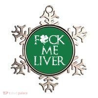 Fuck Me Liver Irish Whiskey Funny St. Patrick's Day Ornament thumb 0