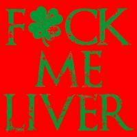 Fuck Me Liver Irish Whiskey Funny St. Patrick's Day Santa Hat thumb 1