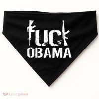 Fuck Obama Gun Rights USA-Made Doggie Bandana thumb 0