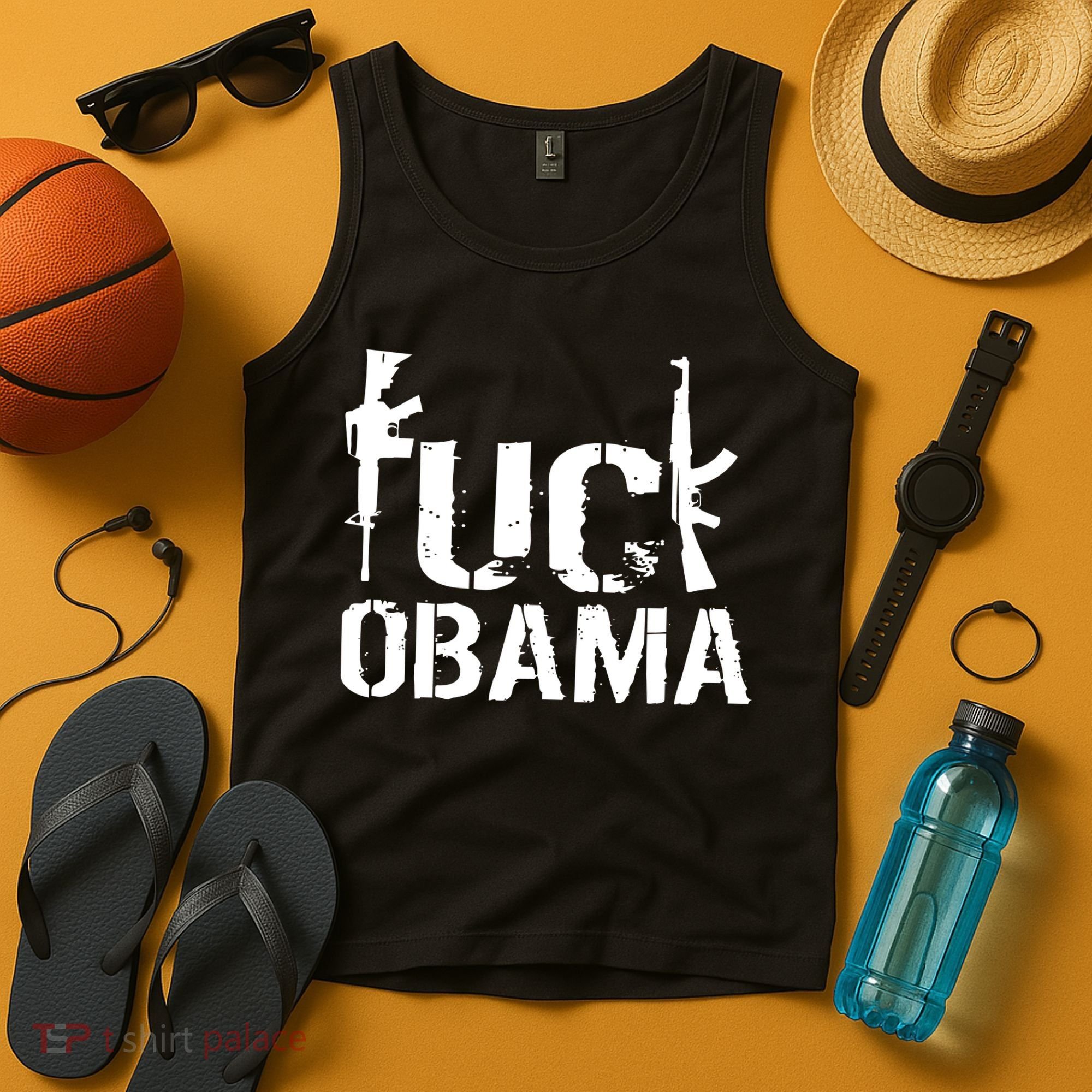 Fuck Obama Gun Rights Tank Top