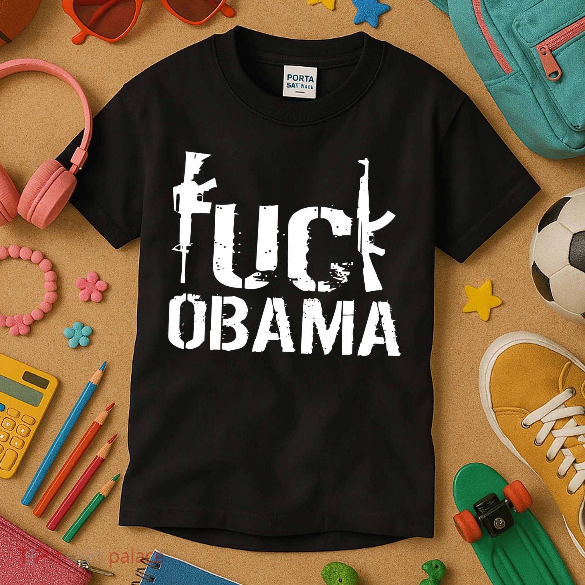 Fuck Obama Gun Rights Kids T-Shirt