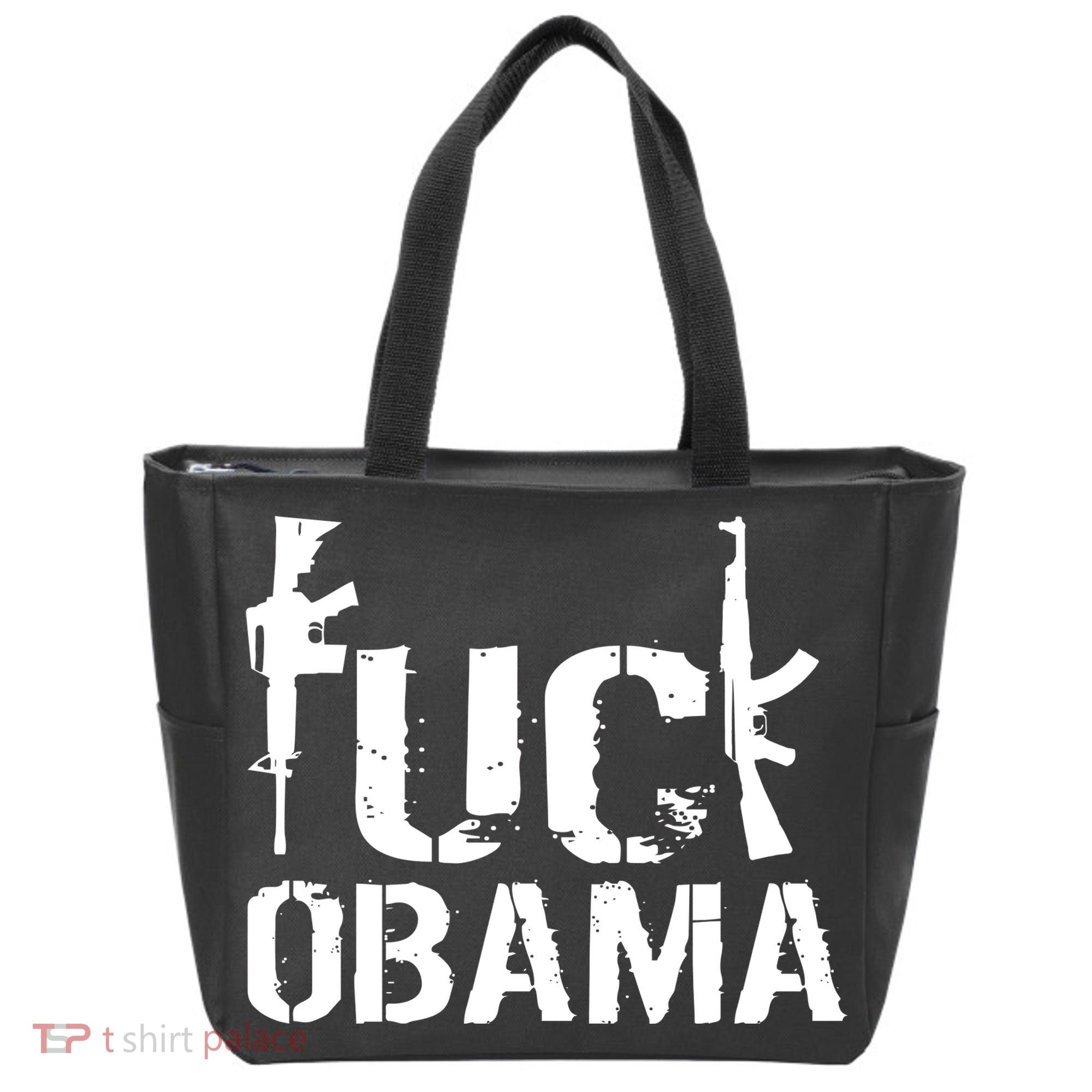 Fuck Obama Gun Rights Tote Bag