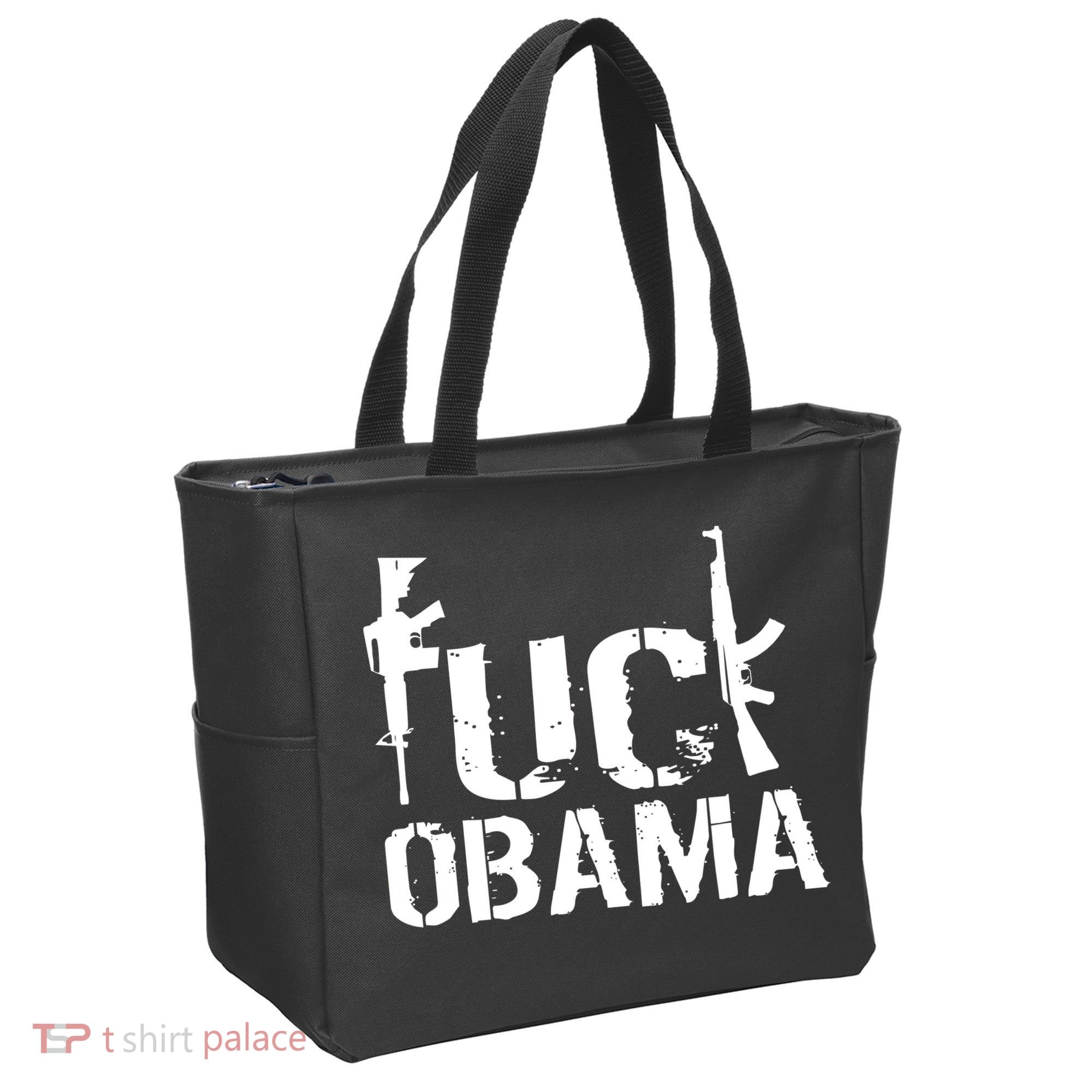 Fuck Obama Gun Rights Tote Bag