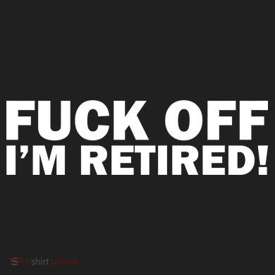 Fuck Off I'm Retired Ladies Heavyweight Boxy Pullover Hoodie