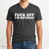 Fuck Off I'm Retired V-Neck T-Shirt thumb 2