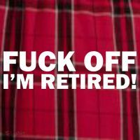 Fuck Off I'm Retired Men's Flannel Plaid Pajama Pants thumb 2