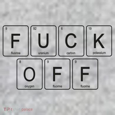 Fuck Off Periodic Table Funny Offensive The Baniff Cuffed Pom Beanie