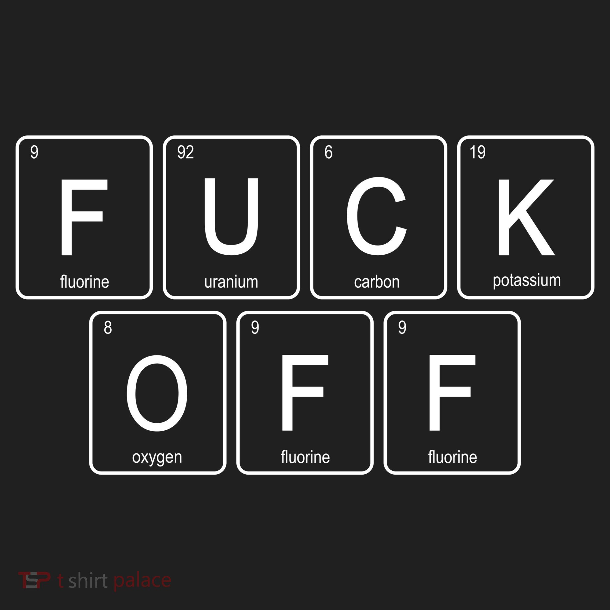 Fuck Off Periodic Table Funny Offensive Women's Sweatshirt