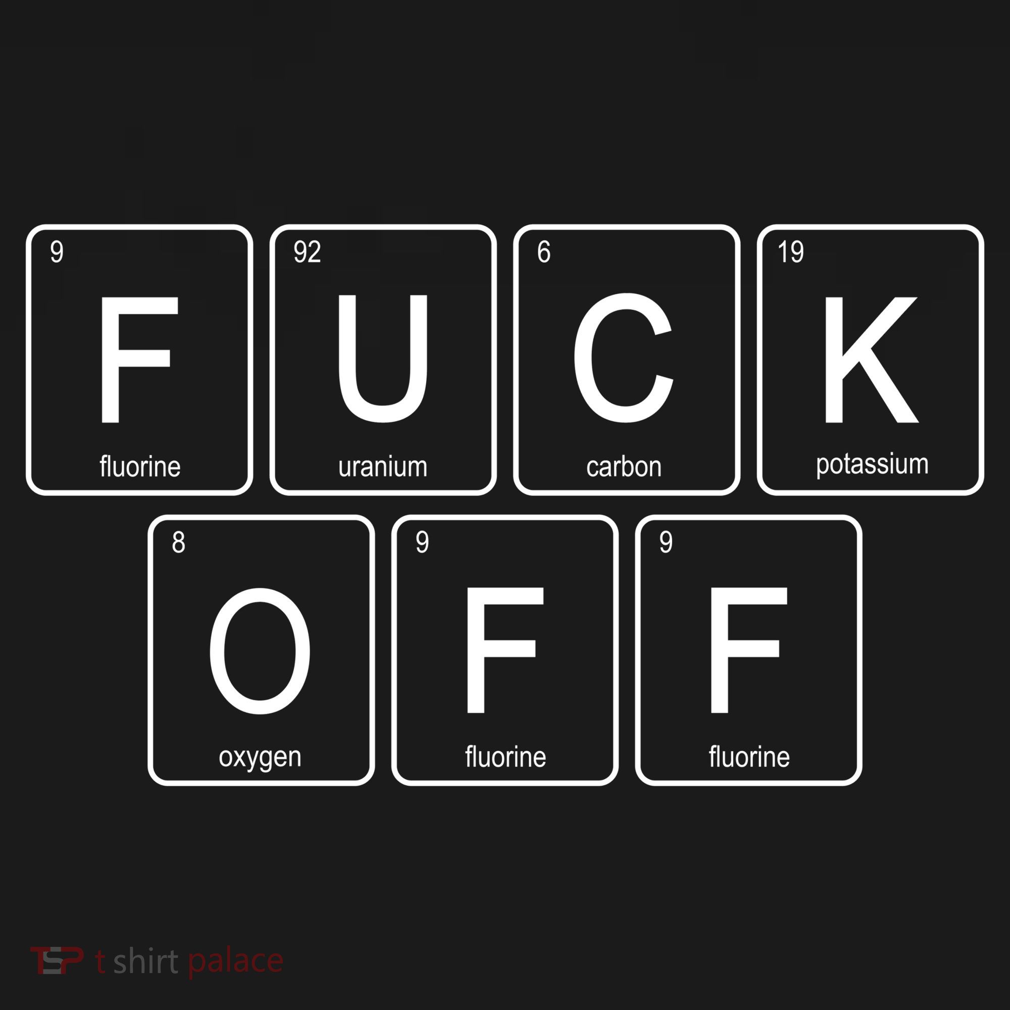 Fuck Off Periodic Table Funny Offensive Bucket Hat