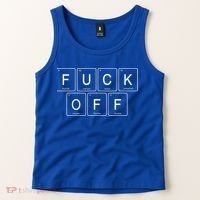 Fuck Off Periodic Table Funny Offensive Tank Top thumb 2