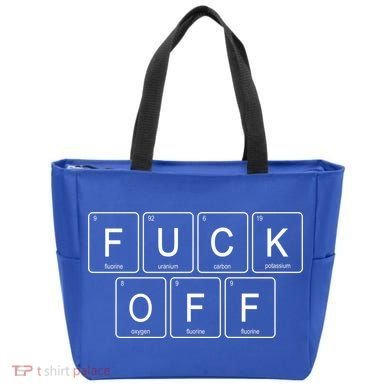 Fuck Off Periodic Table Funny Offensive Tote Bag