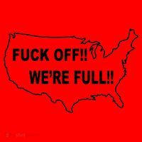 Fuck Off We're Full United States Santa Hat thumb 1