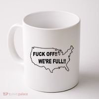 Fuck Off We're Full United States Coffee Mug thumb 0