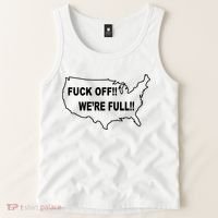 Fuck Off We're Full United States Tank Top thumb 2