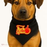 Fuck The System USA-Made Doggie Bandana thumb 1