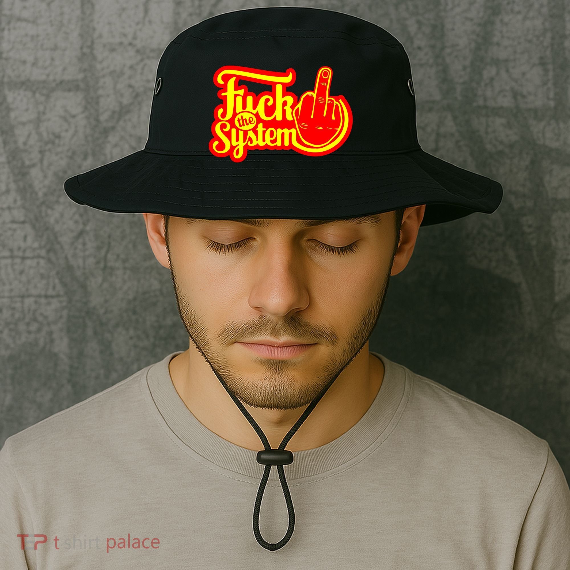 Fuck The System Bucket Hat