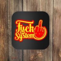 Fuck The System Coaster thumb 0