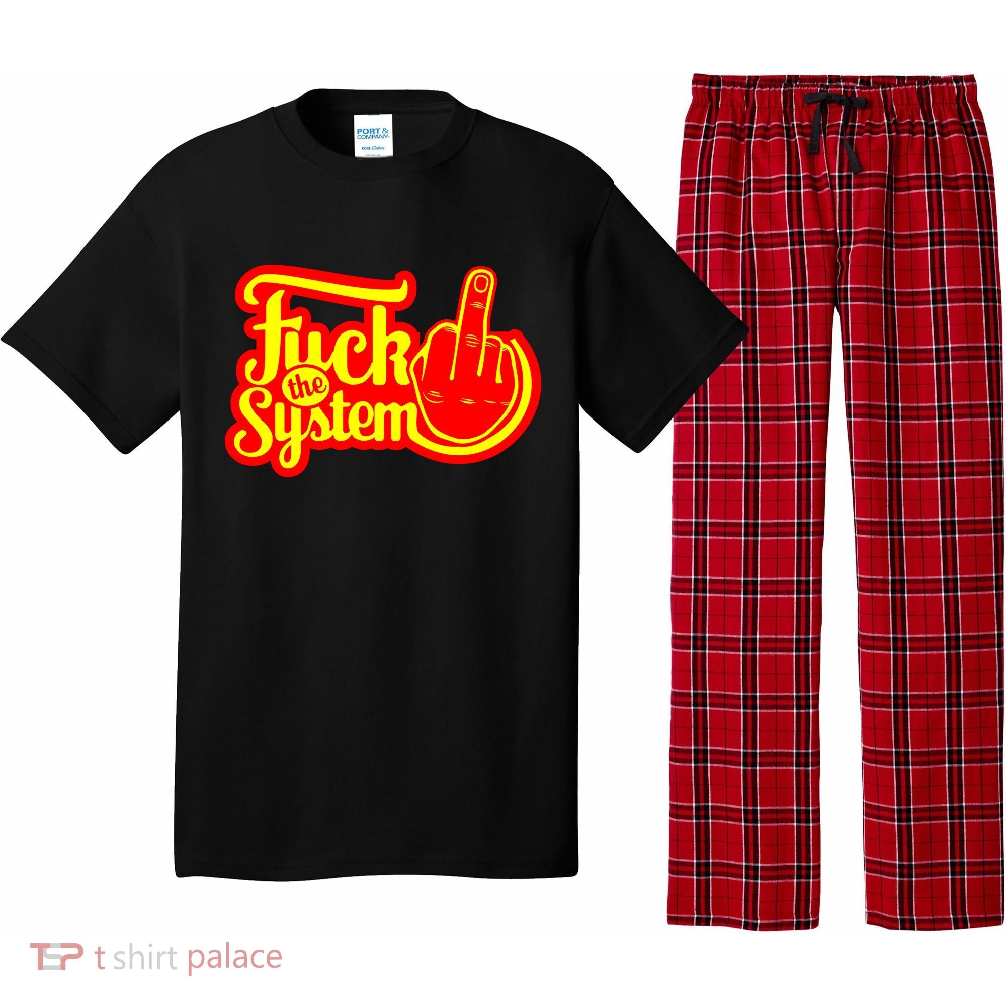 Fuck The System Pajama Set