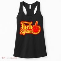 Fuck The System Women's Tank Top thumb 0