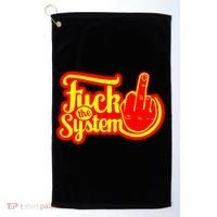 Fuck The System Golf Towel thumb 0