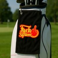 Fuck The System Golf Towel thumb 2