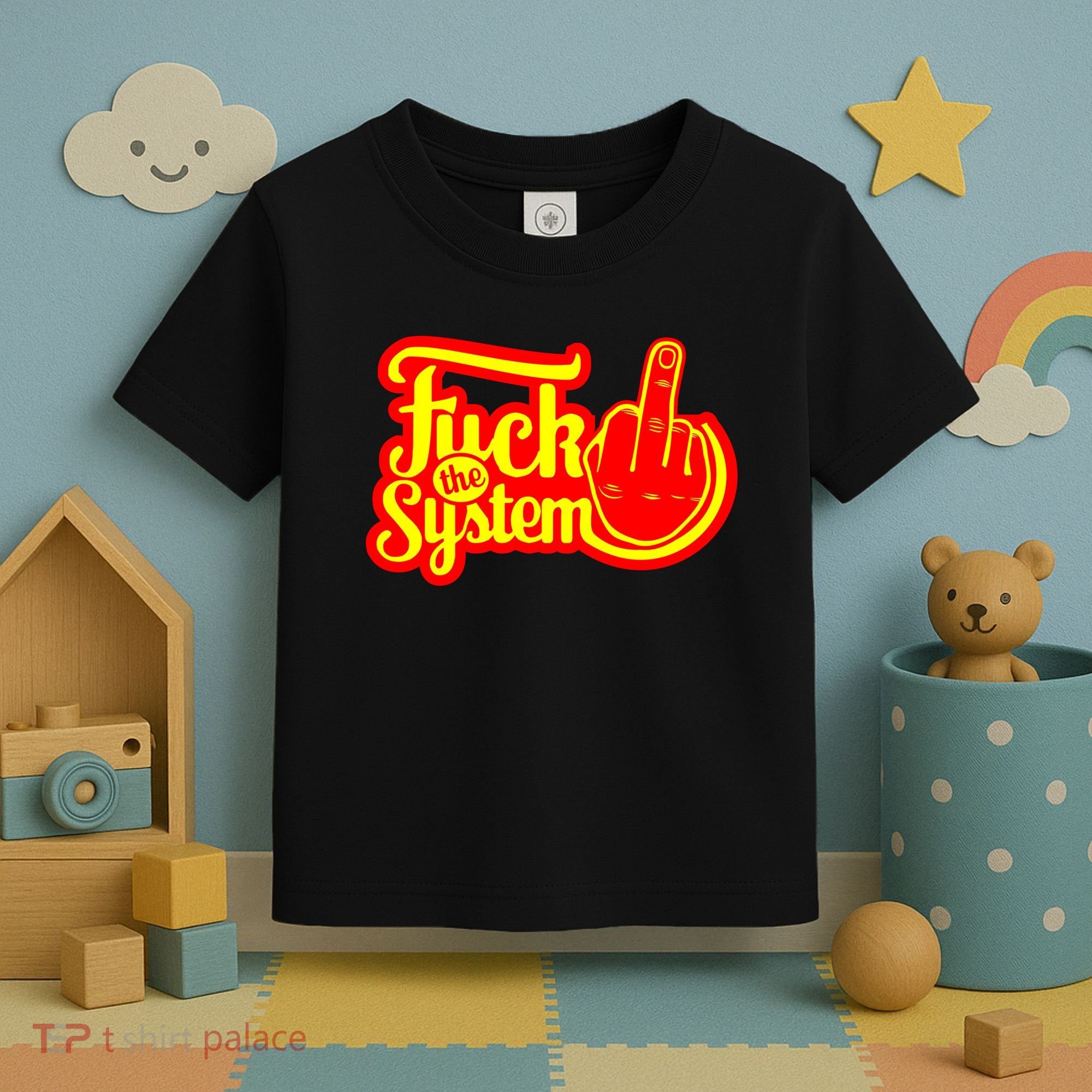 Fuck The System Toddler T-Shirt