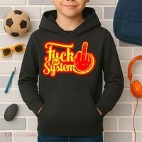 Fuck The System Kids Hoodie thumb 2