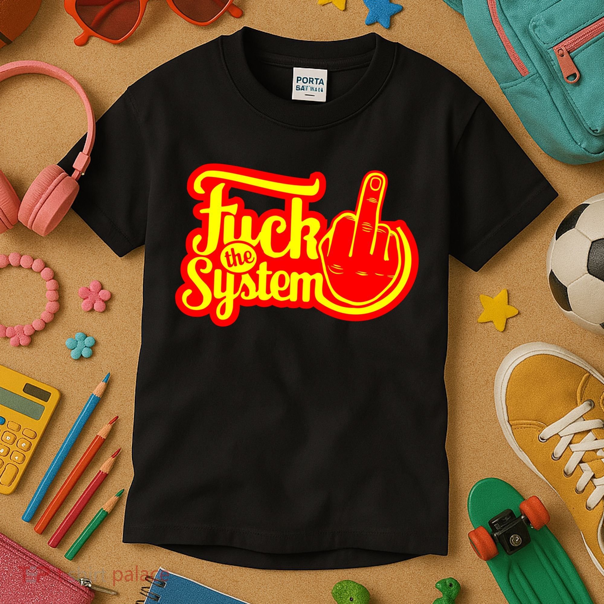 Fuck The System Kids T-Shirt