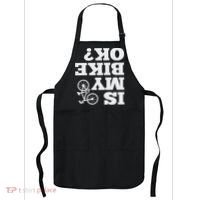 Funny Upside Down Is My Bike Ok Bicycle Sarcastic New Gift Apron thumb 0