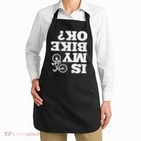 Funny Upside Down Is My Bike Ok Bicycle Sarcastic New Gift Apron thumb 2