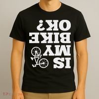 Funny Upside Down Is My Bike Ok Bicycle Sarcastic New Gift T-Shirt thumb 3