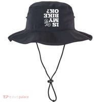 Funny Upside Down Is My Bike Ok Bicycle Sarcastic New Gift Bucket Hat thumb 0